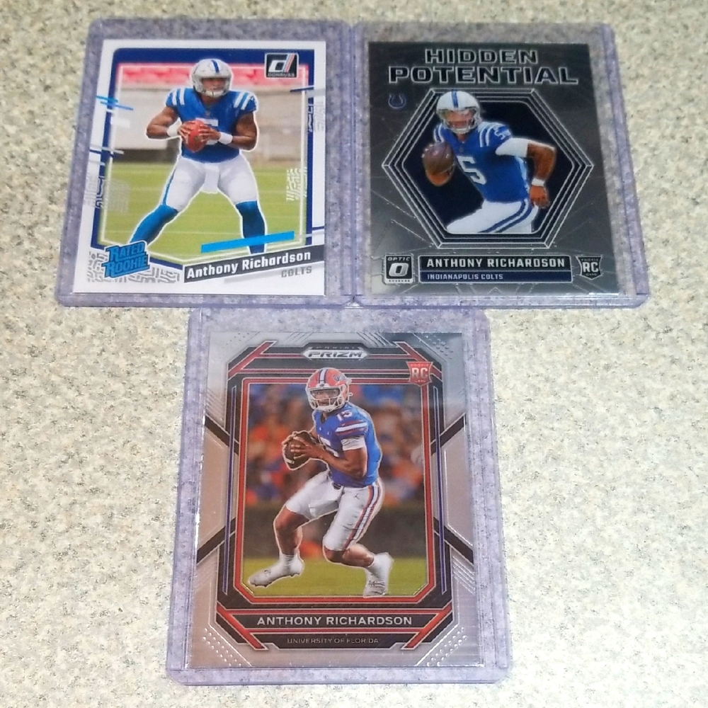 Anthony Richardson Football Trading Card rc lot.
